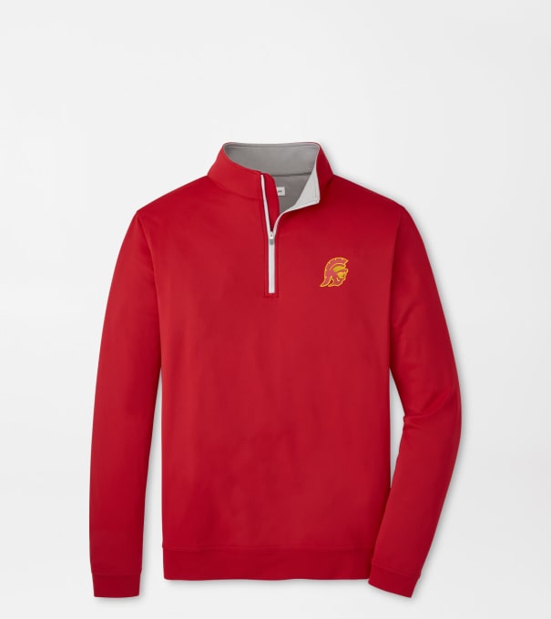 USC Trojan Perth Performance Quarter-Zip in Crimson1