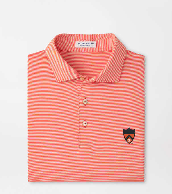 Princeton Jubilee Stripe Performance Polo in Orange6