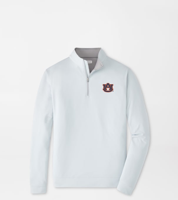 Auburn Perth Performance Quarter-Zip in British Grey