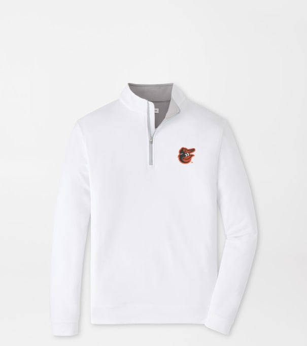 Baltimore Orioles Perth Performance Quarter-Zip in White