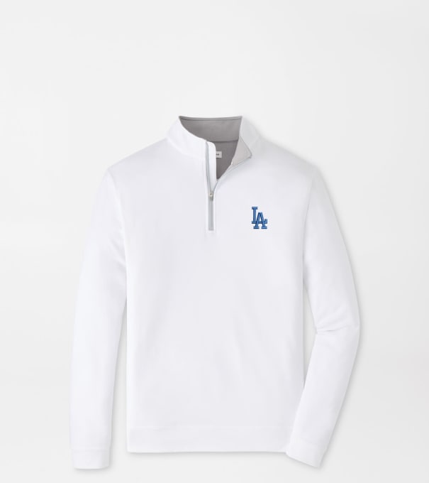 Los Angeles Dodgers Perth Performance Quarter-Zip in White