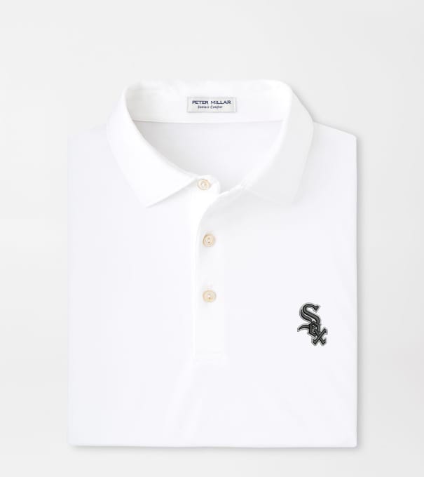 Chicago White Sox Solid Performance Jersey Polo in White