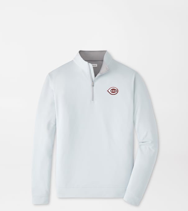 Cincinnati Reds Perth Performance Quarter-Zip in British Grey