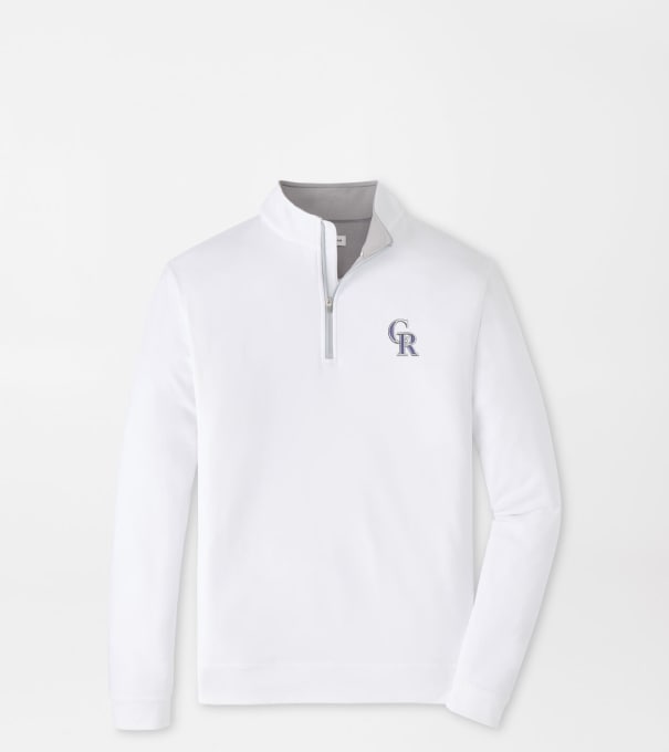 Colorado Rockies Perth Performance Quarter-Zip in White