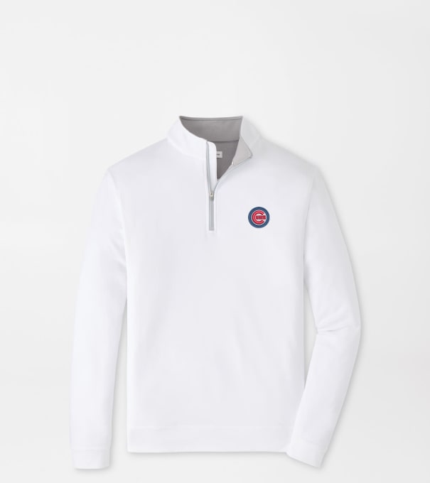 Chicago Cubs Perth Performance Quarter-Zip in White