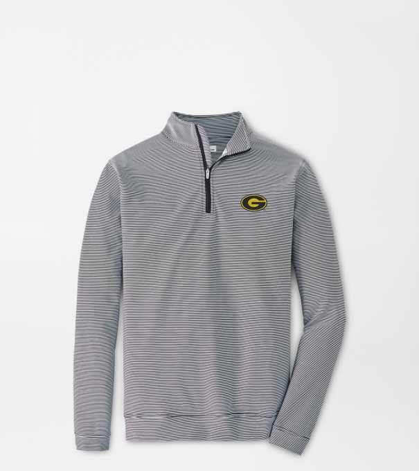 Grambling State Perth Sugar Stripe Performance Quarter-Zip in Black/White