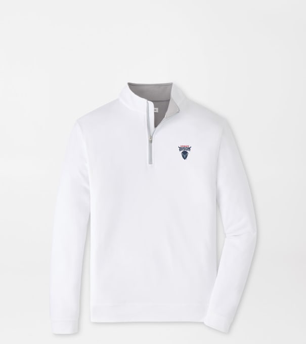 Howard University Perth Performance Quarter-Zip in White