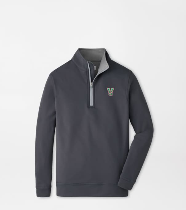 Mississippi Valley State Perth Youth Performance Quarter-Zip in Iron