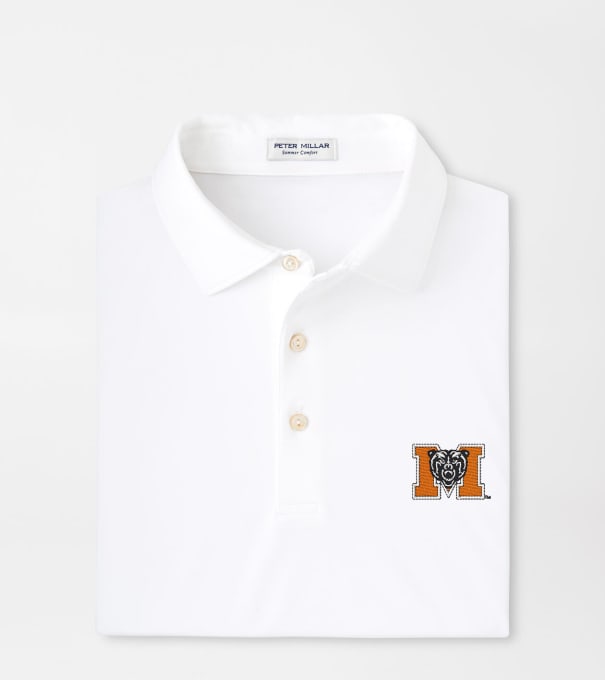 Mercer Solid Performance Jersey Polo in White