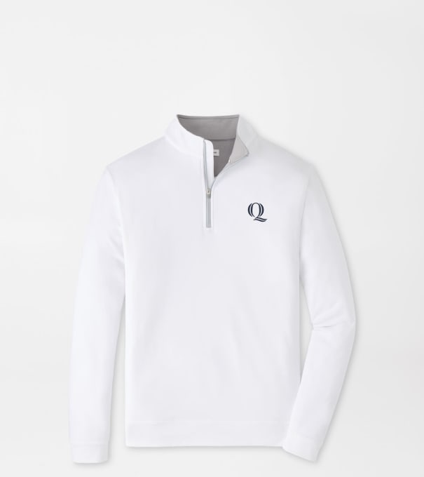 Quinnipiac Perth Performance Quarter-Zip in White