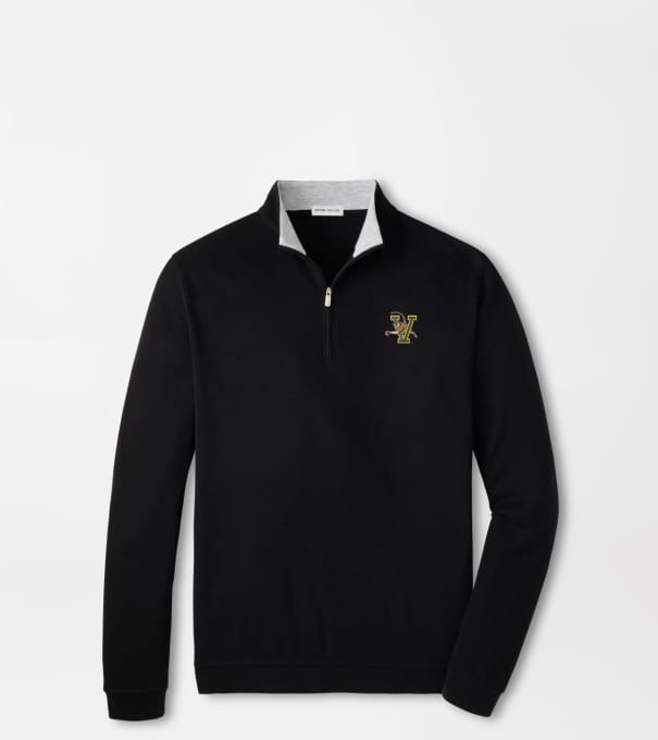 Vermont Crown Comfort Quarter-Zip Pullover in Black