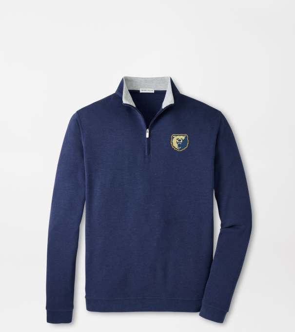 Morgan State Crown Comfort Quarter-Zip Pullover in Navy