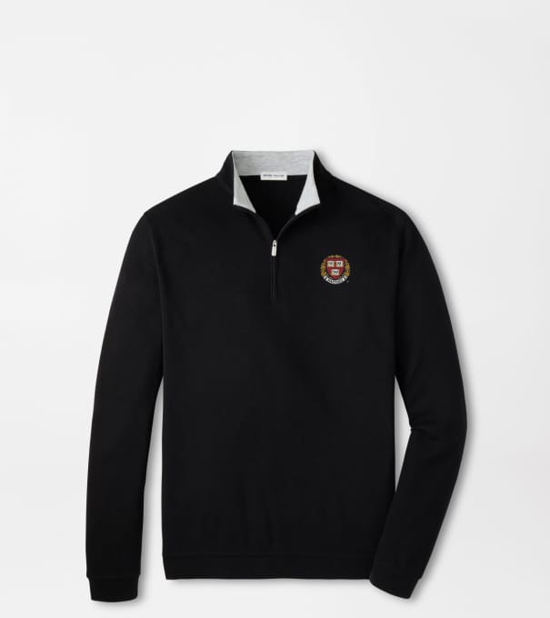 Harvard Crown Comfort Quarter-Zip Pullover in Black