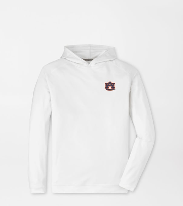 Auburn Pine Performance Hoodie in White