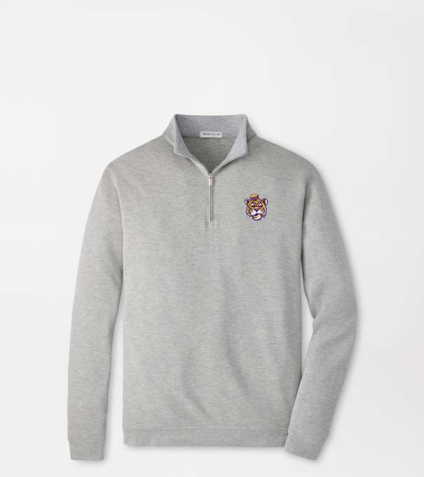 LSU Vault Crown Comfort Pullover in Light Grey