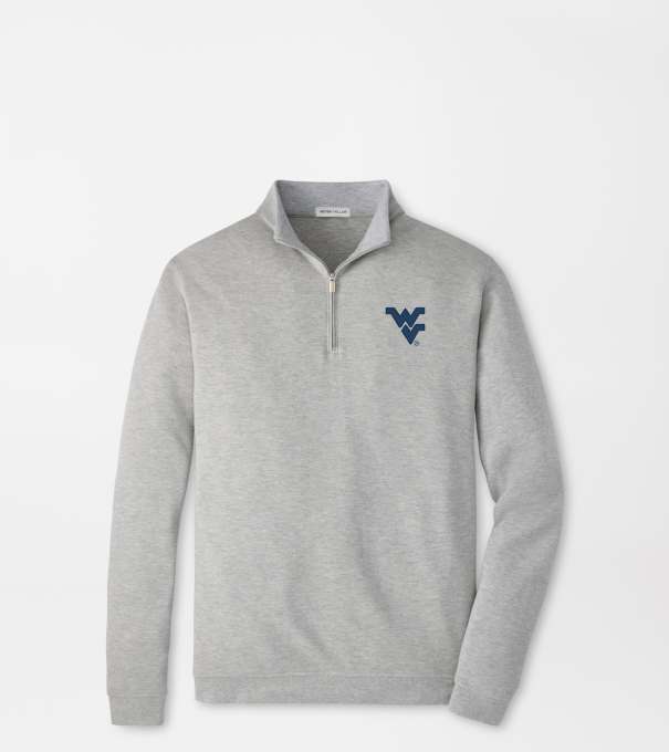 West Virginia Crown Comfort Pullover in Light Grey