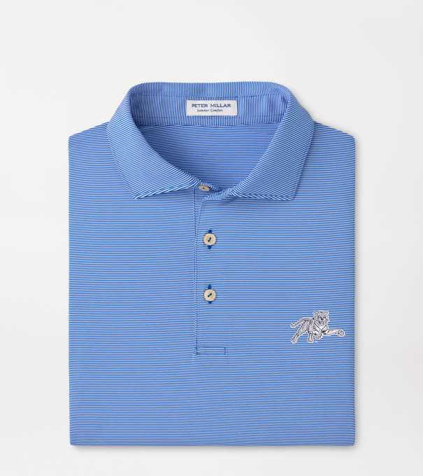 Jackson State Jubilee Stripe Performance Polo in Blue3