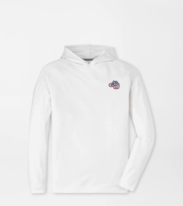 Gonzaga Pine Performance Hoodie in White