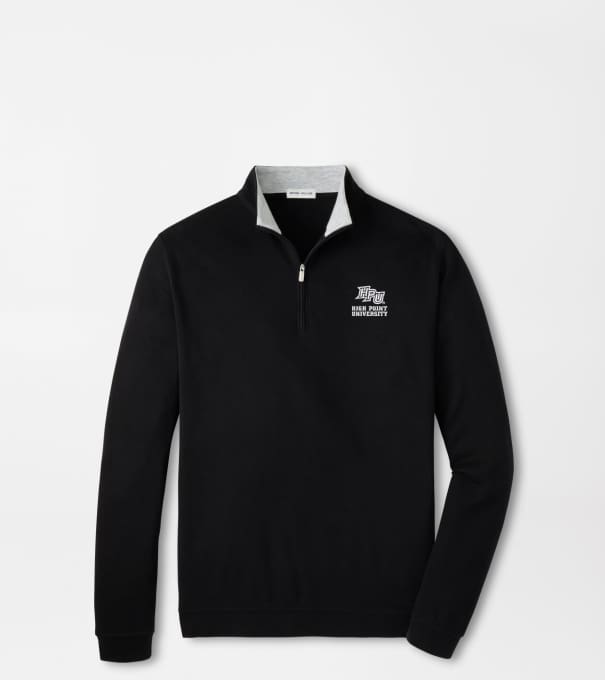High Point University Crown Comfort Quarter-Zip Pullover in Black