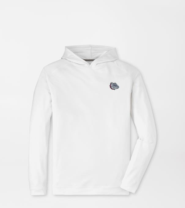Gonzaga Bulldog Pine Performance Hoodie in White