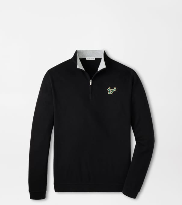 University of South Florida Crown Comfort Quarter-Zip Pullover in Black
