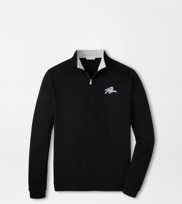 Jackson State Crown Comfort Quarter-Zip Pullover in Black