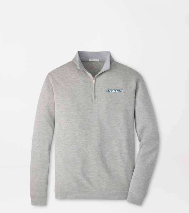 Samford Crown Comfort Quarter-Zip Pullover in Light Grey