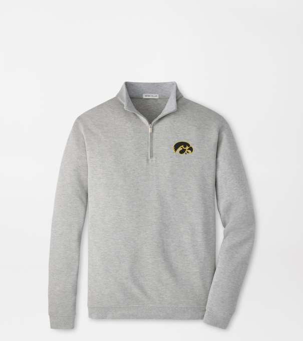 Iowa Crown Comfort Pullover in Light Grey