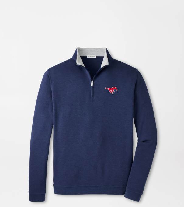SMU Crown Comfort Pullover in Navy