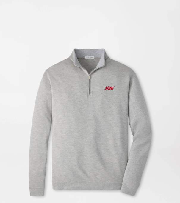 Sacred Heart University Crown Comfort Quarter-Zip Pullover in Light Grey