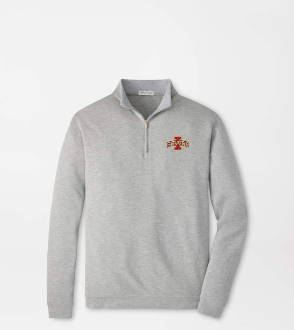Iowa State Crown Comfort Pullover in Light Grey