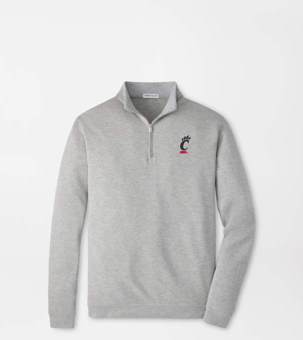 Cincinnati Crown Comfort Quarter-Zip Pullover in Light Grey