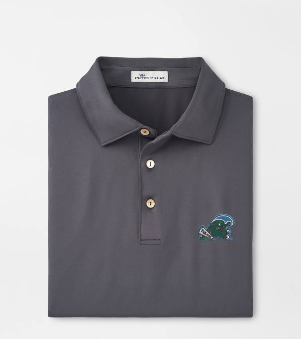 Tulane Green Wave Performance Polo in Iron