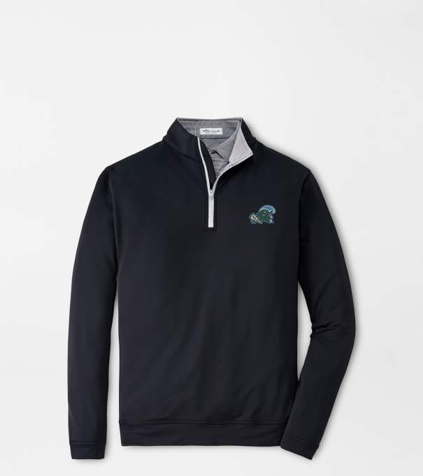 Tulane Green Wave Perth Performance Quarter-Zip in Black