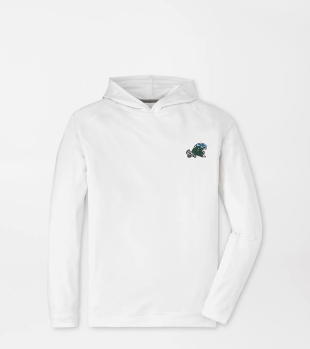 Tulane Green Wave Pine Performance Hoodie in White