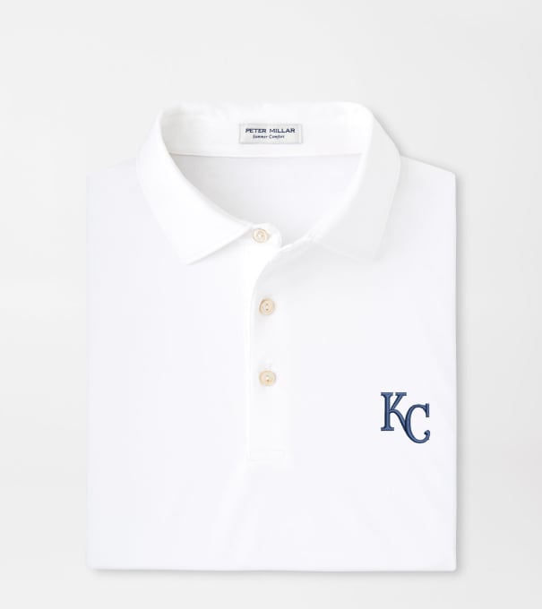 Kansas City Royals Solid Performance Jersey Polo in White