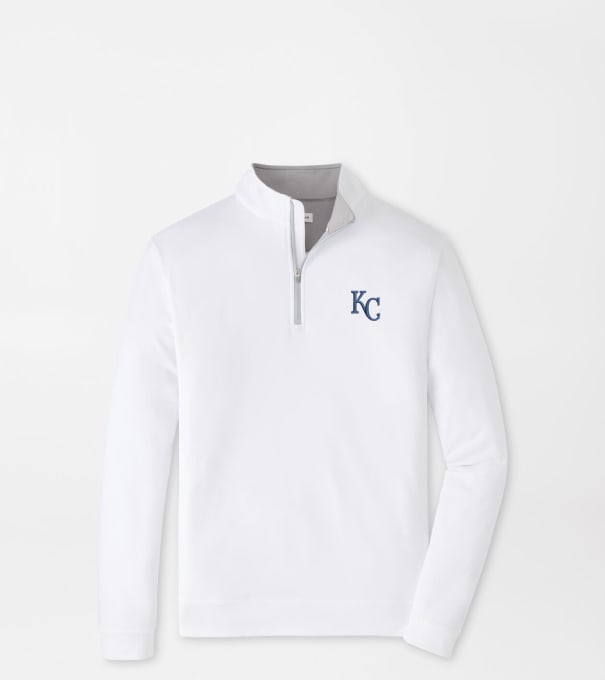 Kansas City Royals Perth Performance Quarter-Zip in White