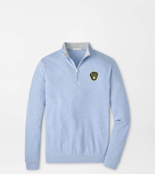 Milwaukee Brewers Crown Comfort Pullover in Cottage Blue
