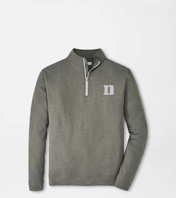 Duke University Perth M&eacute;lange Performance Quarter-Zip in Smoke