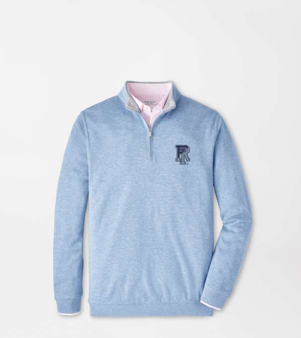 Rhode Island Crown Comfort Quarter-Zip Pullover in Cottage Blue