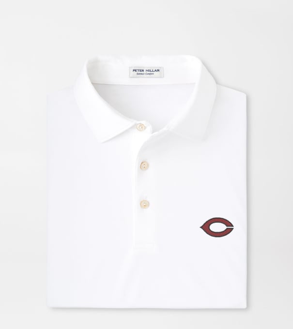 University of Chicago Solid Performance Jersey Polo in White