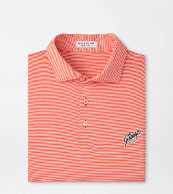 Cooperstown San Francisco Giants Jubilee Stripe Performance Polo in Orange6