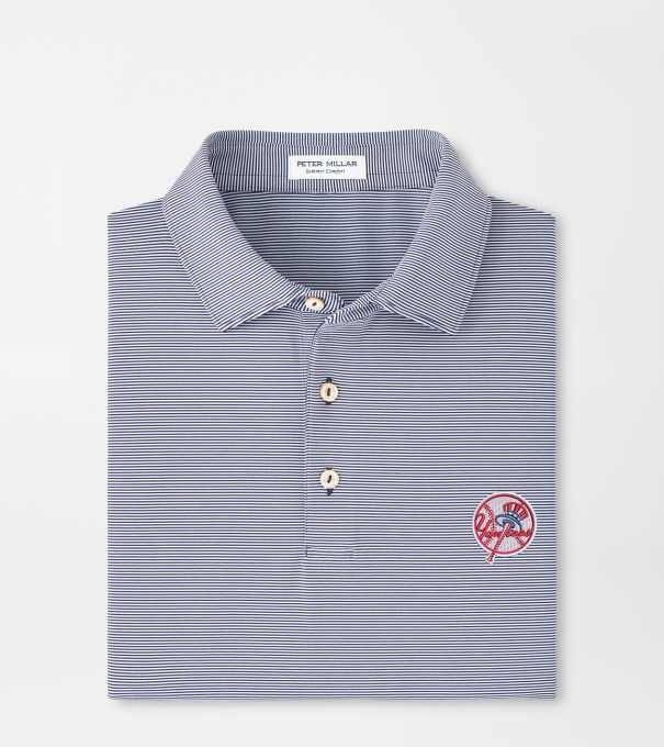 Cooperstown New York Yankees Jubilee Performance Jersey Polo in Navy