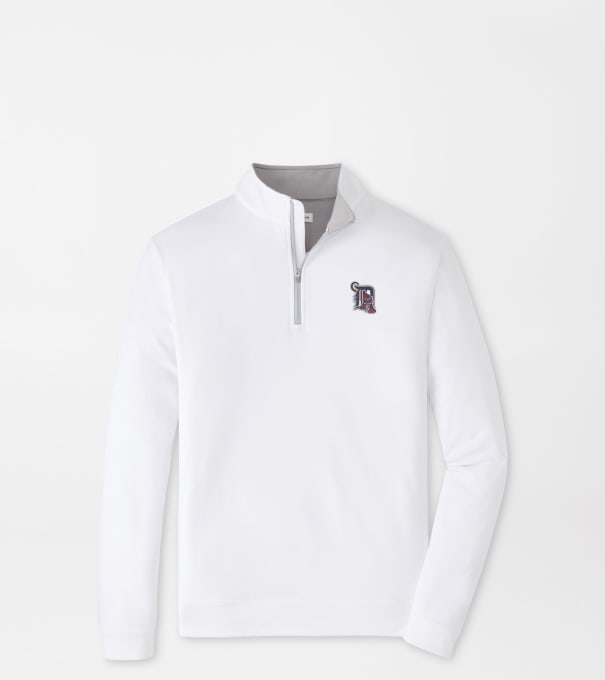 Cooperstown Detroit Tigers Perth Performance Quarter-Zip in White