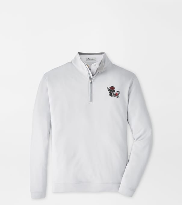 NC State Vault Perth Performance Quarter-Zip in British Grey