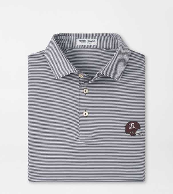 Texas A&M Vault Jubilee Performance Jersey Polo in Iron