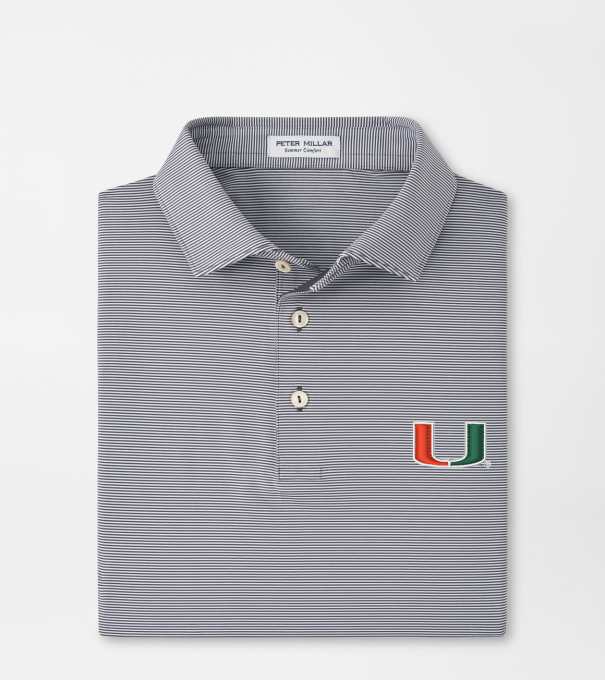 Miami Jubilee Performance Jersey Polo in Iron