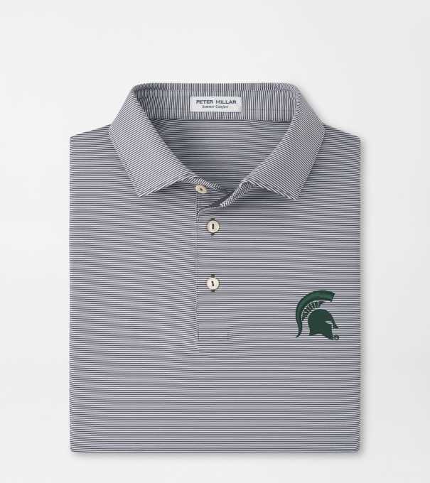 Michigan State Spartans Jubilee Performance Jersey Polo in Iron