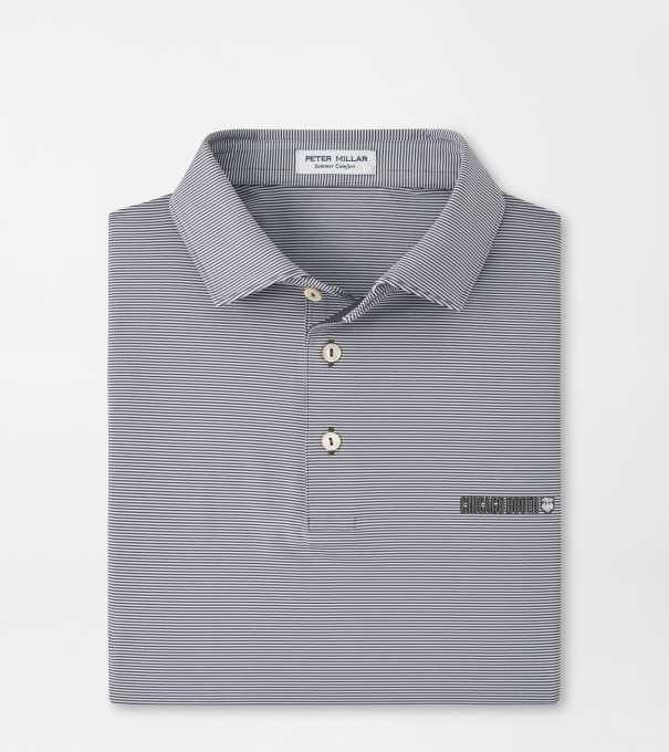 Chicago Booth Jubilee Stripe Performance Polo in Iron