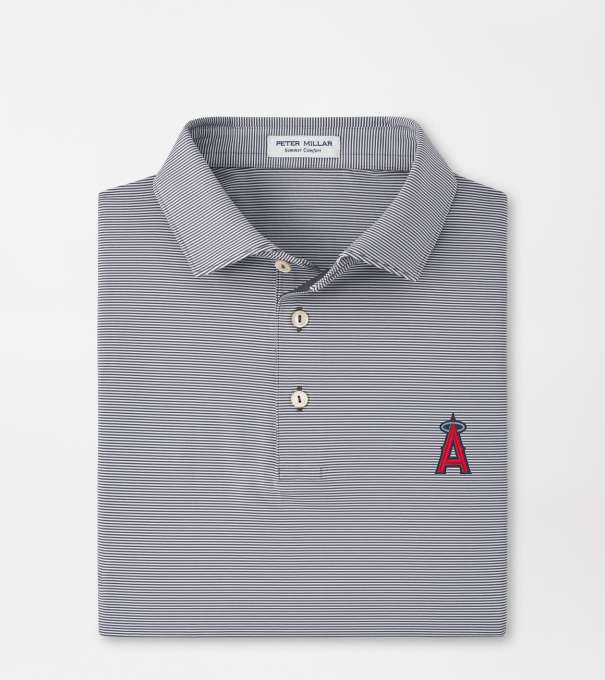 Los Angeles Angels Jubilee Performance Jersey Polo in Iron